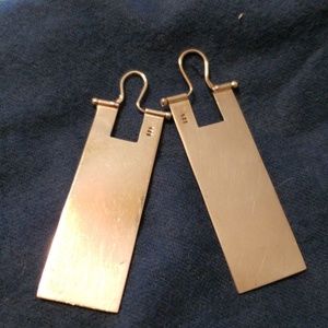 Modern sterling earrings
